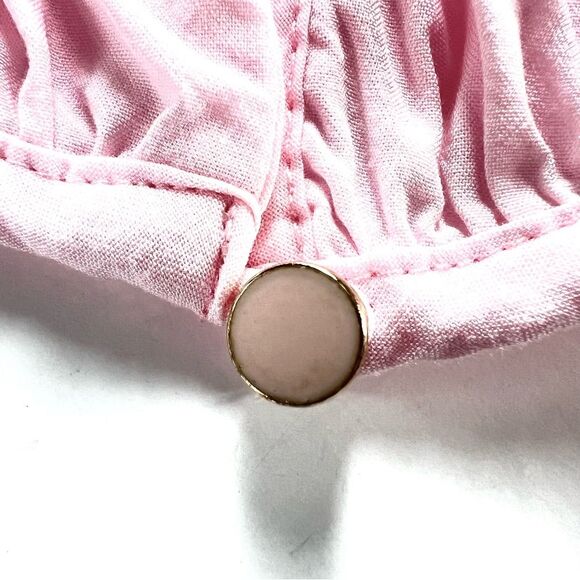 Talbots Pintuck Three Quarter Sleeve Pink Lightweight Tunic Blouse Size XL - Picture 11 of 12